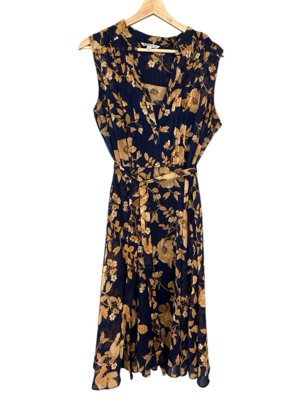 Nanette Lepore sleeveless chiffon floral wrap dress - Picture 4 of 13